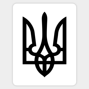 Coat of arms of Ukraine, white Sticker